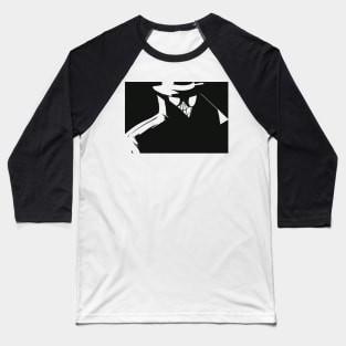 Abstract Masked Detective Inverted Baseball T-Shirt